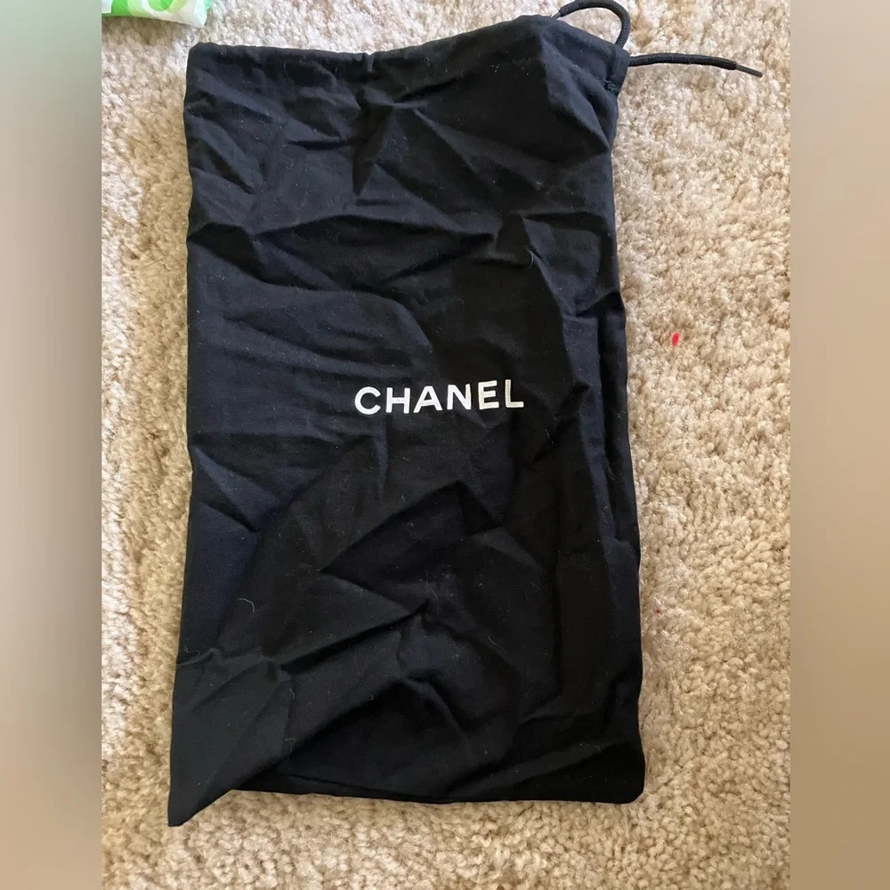 Chanel Black Classic Drawstring Dust Bag